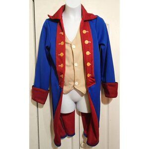 American Patriot Costume Jacket Kid XL Circus Ringmaster Red Blue Soldier Pirate